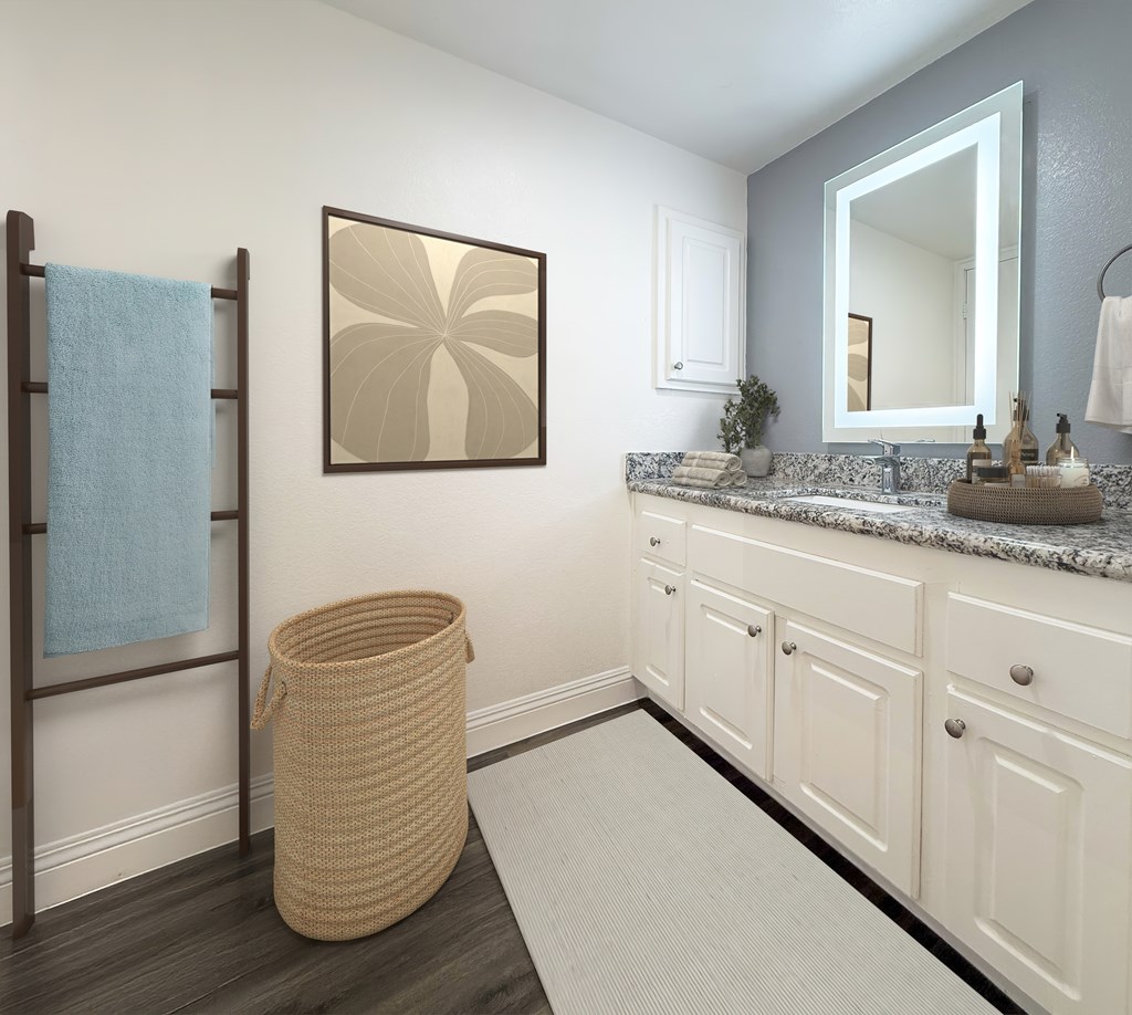 Bathroom at Broadview Apartments, San Bernardino