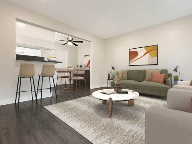 1-bedroom apartment at Greentree Gardens Apartments in San Bernardino, CA