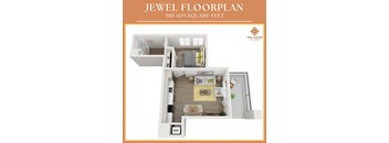 Jewel Floor Plan at Haven at La Mesa, San Diego, CA