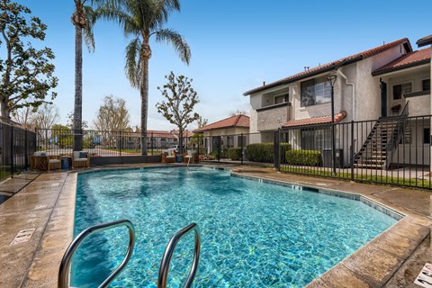 Glimmering Pool at Azul Apartments, California