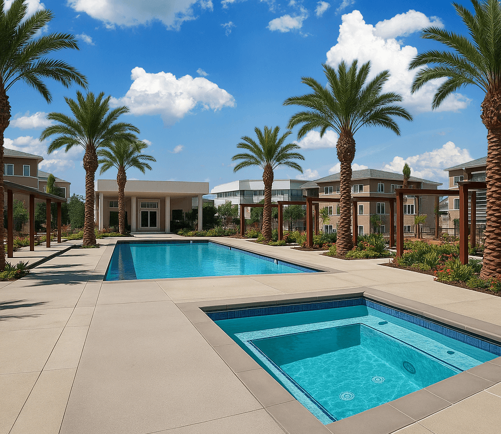 Hot tub And Pool at The Park on Washington, California, 92562