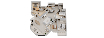 a floor plan of a house