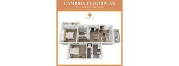 Cambria Floor Plan at Haven at La Mesa, San Diego, CA
