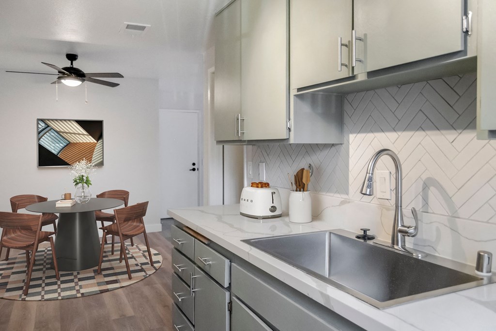 Kitchen view at Summer Meadows, Riverside, California