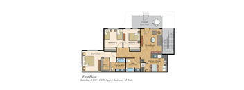 a floor plan of the first floor