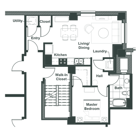 a floor plan of a house