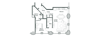 a floor plan of a house