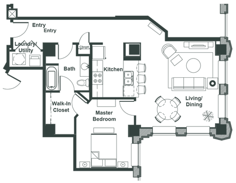 a floor plan of a house