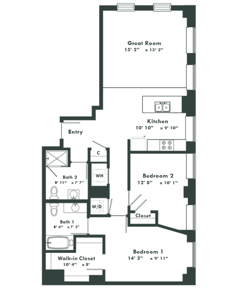 the plan of the ground floor
