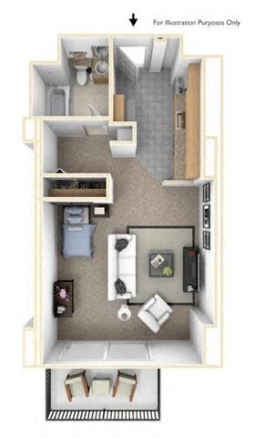 Studio floor plan