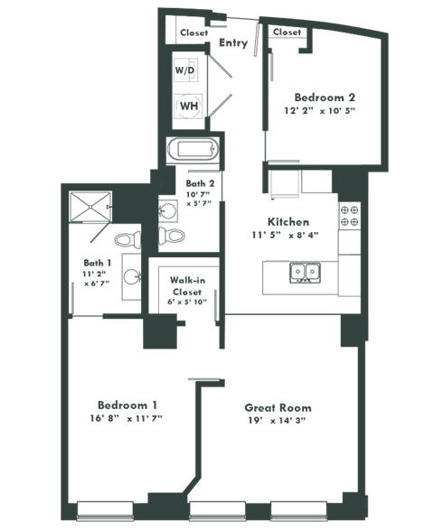 the floor plan of residence villa carlotta