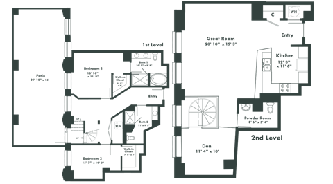 a floor plan of a house