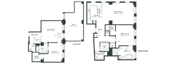 a floor plan of a house