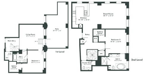 a floor plan of a house