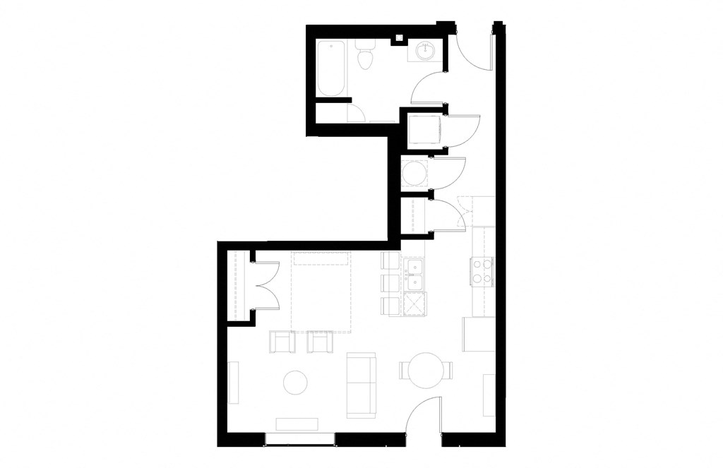 a black and white floor plan of a house