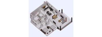 Corner 2 Bed 2 Bath Office