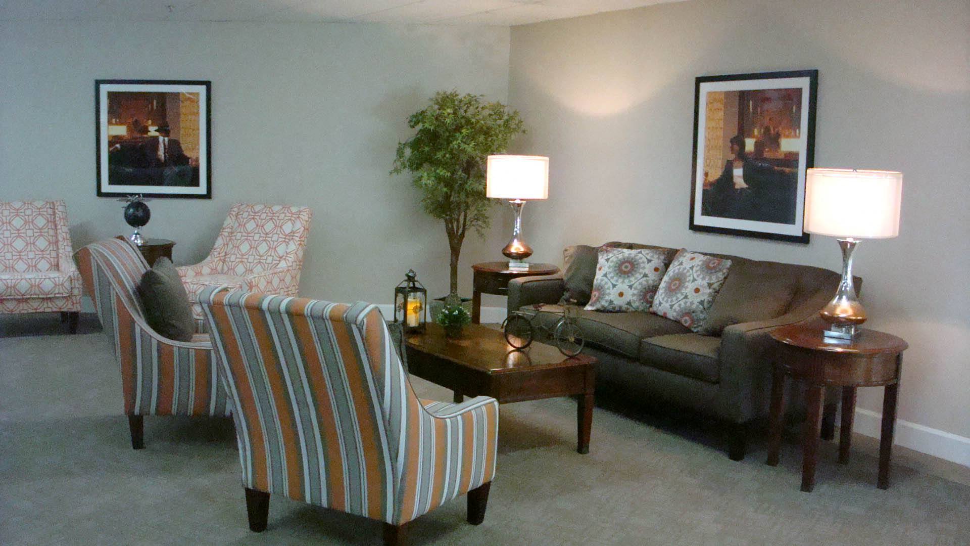 Living Space at Hampton Apartments in Clearwater, FL