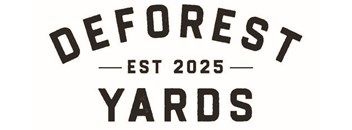 A logo with the words "Deforest Yards" and "Est 2025" written on it.