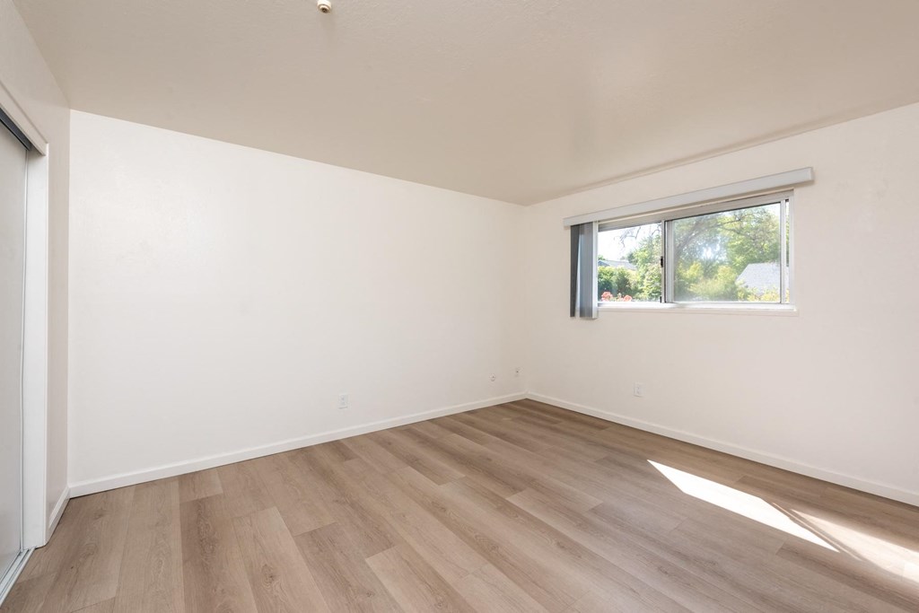 Second Bedroom of a Downstairs 2 BRM Apartment with Upgraded Flooring