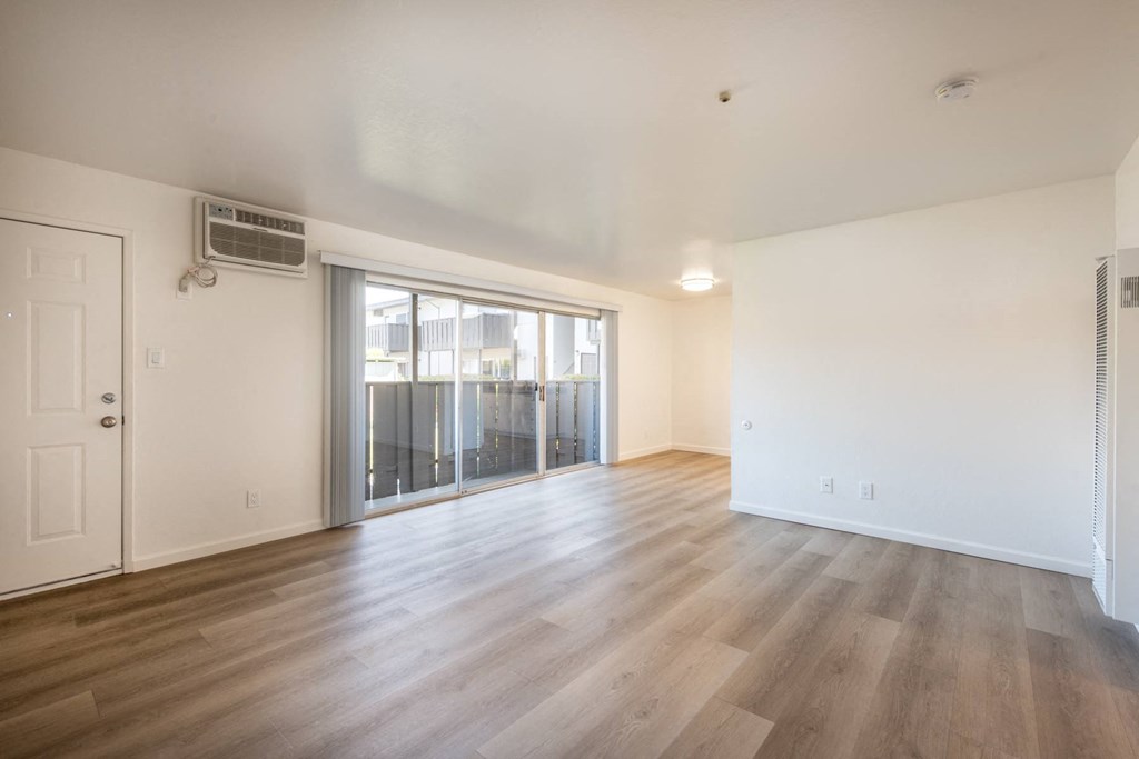 Living Room of a Downstairs 2 BRM Apartment with Upgraded Flooring