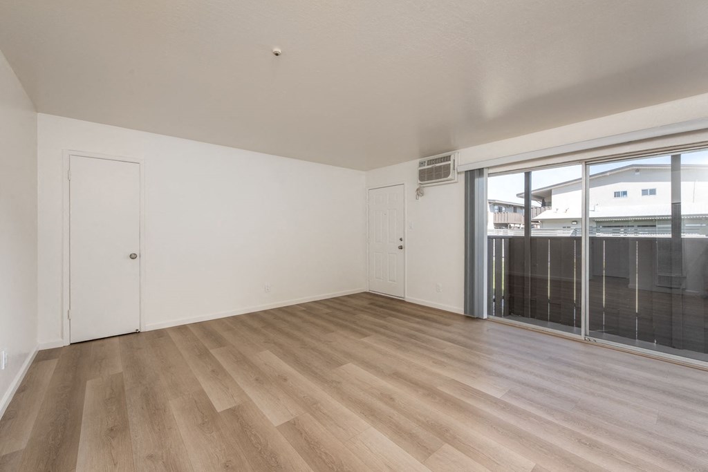 Living Room of a Downstairs 2 BRM Apartment with Upgraded Flooring