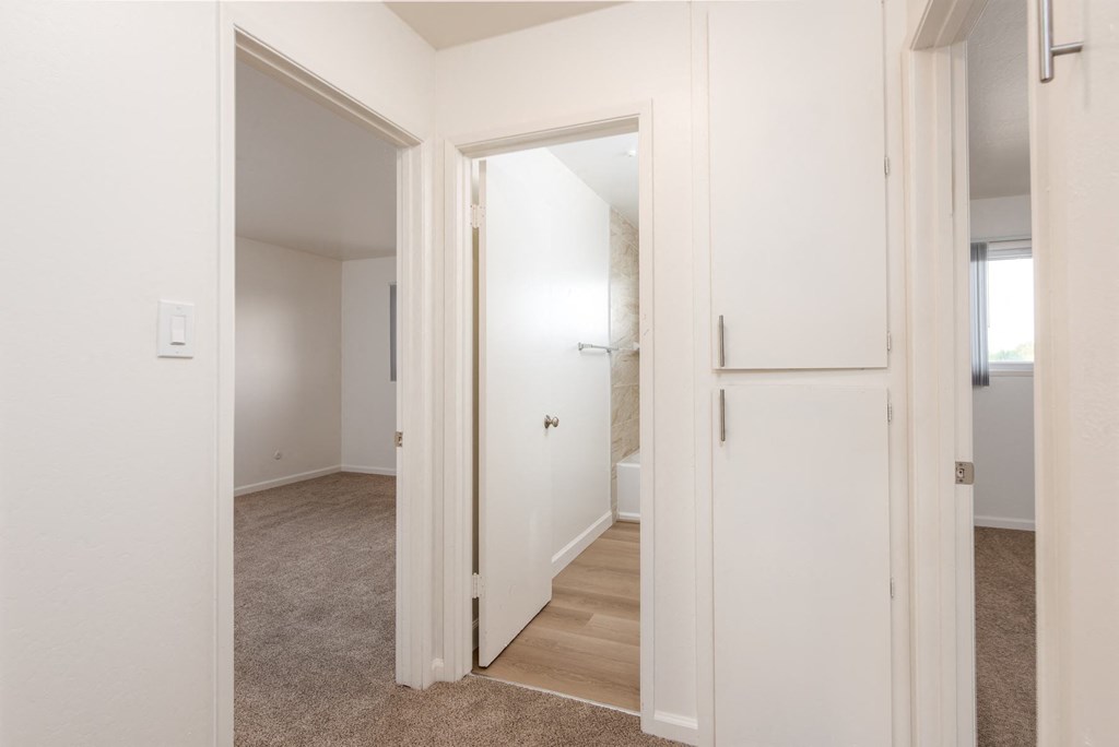 Hallway of an Upstairs 2 BRM Apartment