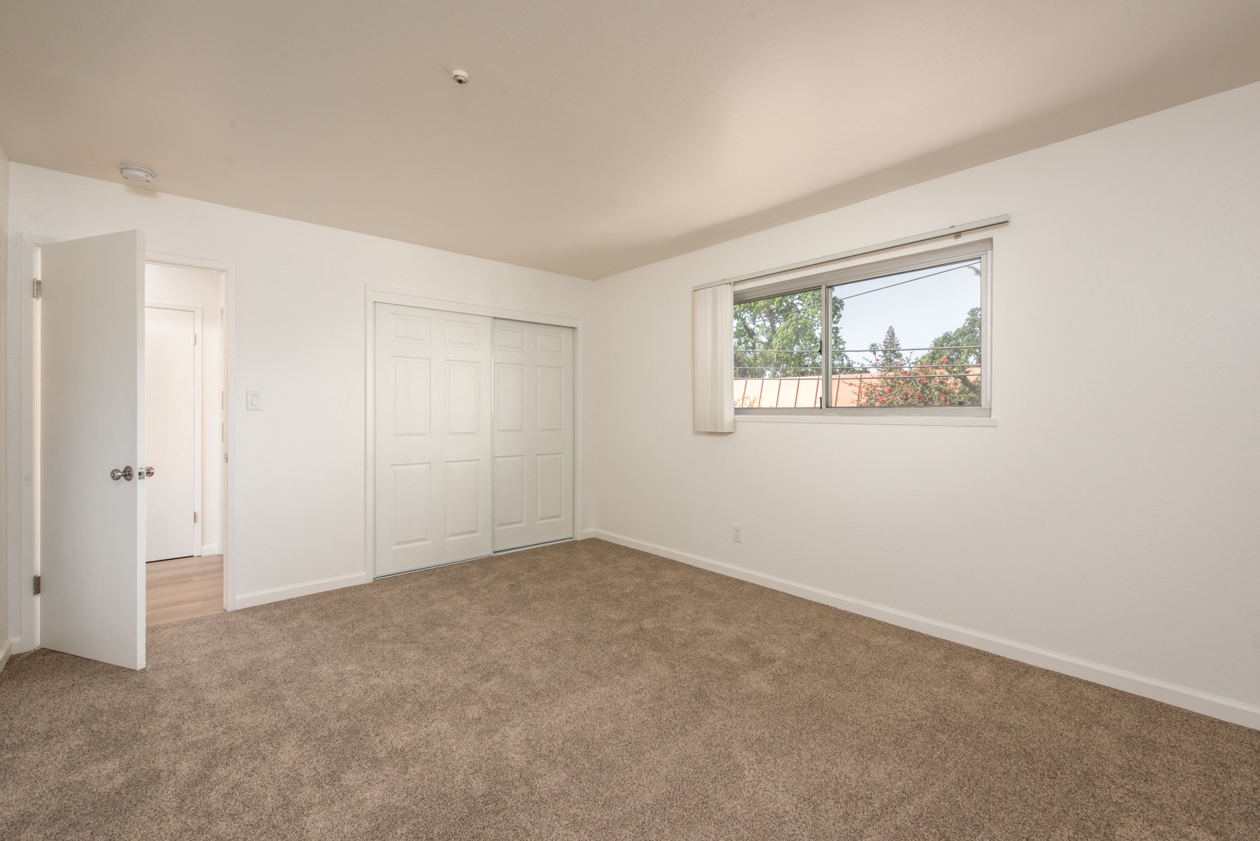 Bedroom of an Upstairs 1 BRM Apartment