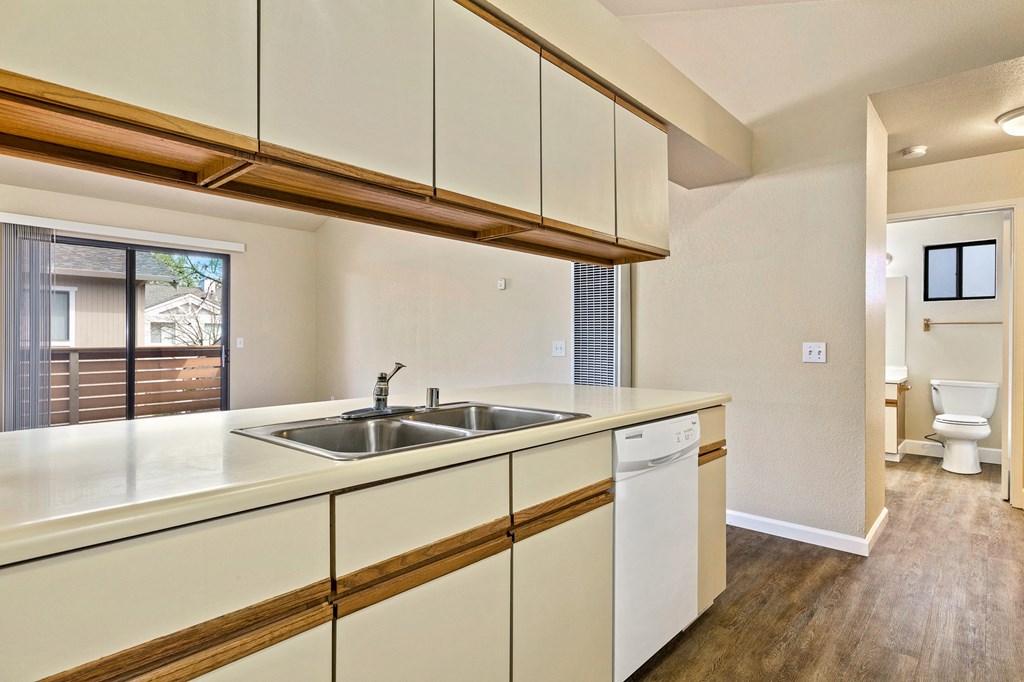 Kitchen of an Upstairs Apartment with Original Amenities