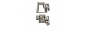 2 bed 2 bath floor plan G at 5300 Centre, St. Peters