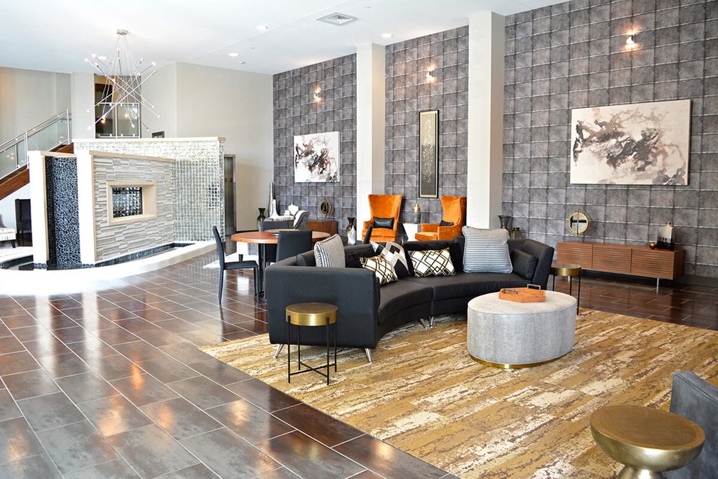 Lobby with couch at 5300 Centre, St. Peters