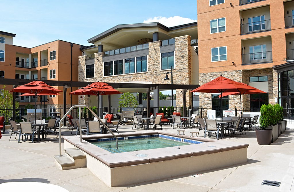 Pool with deck at 5300 Centre, St. Peters
