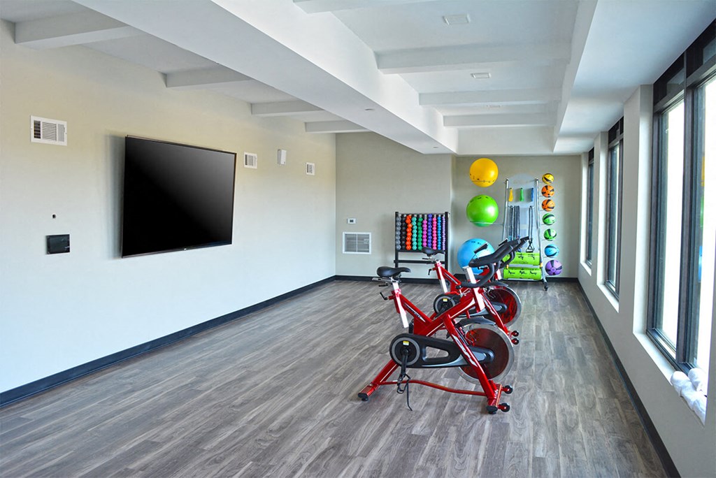 Yoga room at 5300 Centre, St. Peters, MO