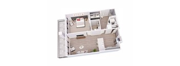 1 bed 1 bath 1M Floor Plan at Tesson Ridge, Saint Louis Missouri