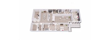 2 bed 2 bath 2F Floor Plan at Tesson Ridge, Missouri, 63128