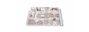 2 bed 2 bath 2J Floor Plan at Tesson Ridge, Saint Louis Missouri