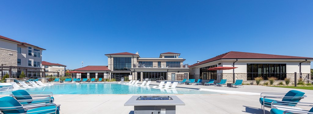 Pool patio at Trinity Woods, Independence, Missouri
