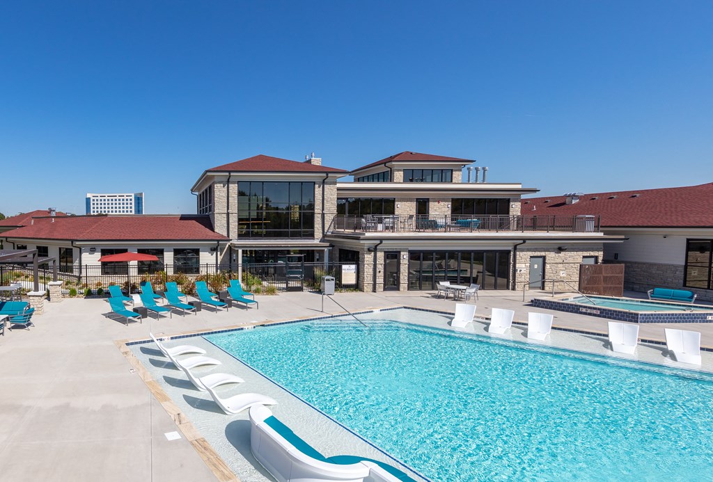 Swimming pool area1 at Trinity Woods, Independence, Missouri
