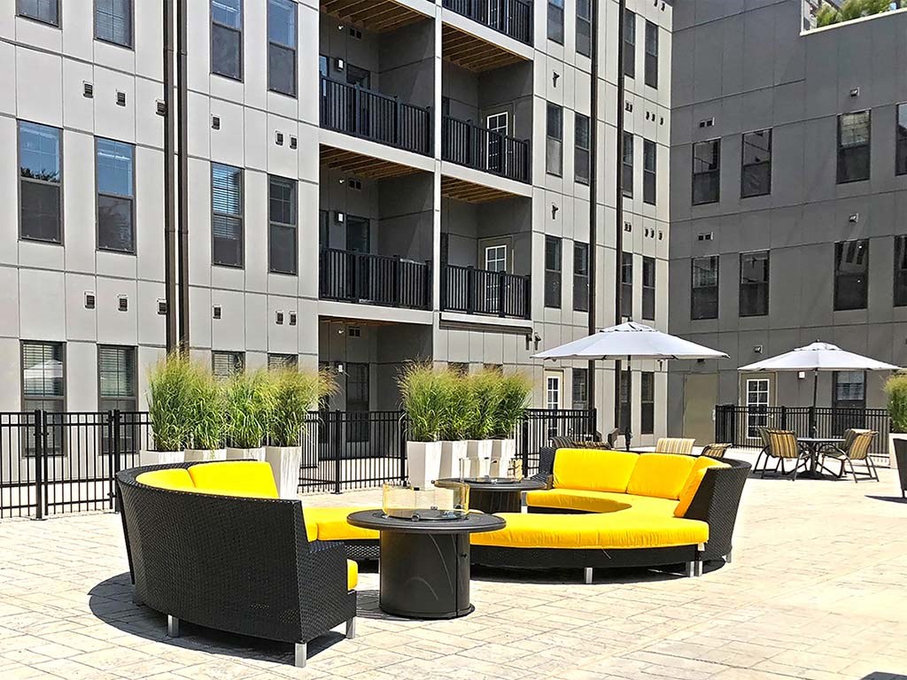 Couch outside Couch outside at 1400 Russell Apartments, Saint Louis, Missouri