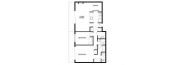 Majestic Bay Two Bedroom, One and a Half Bath