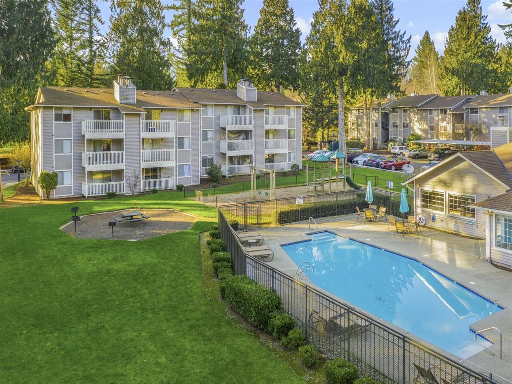Building & Pool View