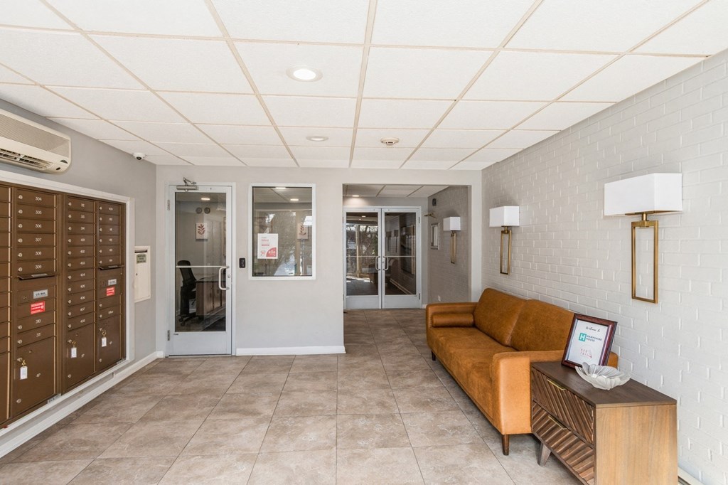 leasing office with seating area