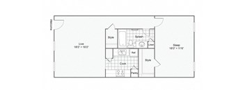 Floor plan Cypress at The Hub at Baton Rouge, Baton Rouge Louisiana