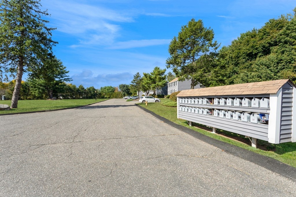 Mailboxes for the apartments at Arbor Commons