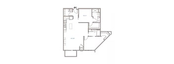 A floor plan of a room with dimensions 24x20 feet.