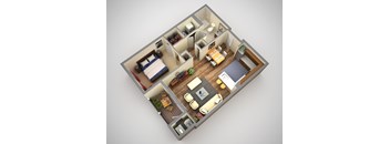 Monroe Floor Plan at Cosmopolitan Apartments, Pennsylvania