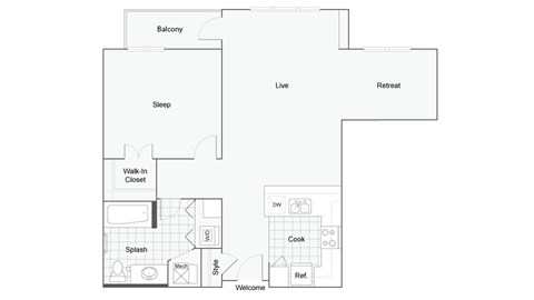 Holton Floorplan at 1910 on the Water