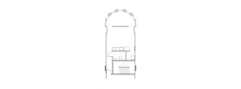 Floor plan for studio unit 218