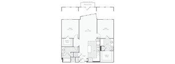 the floor plan of the bedrooms of this floor plan