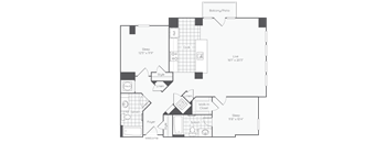 the floor plan of the party closet