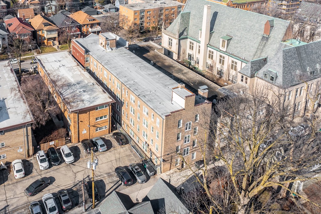Aerial view at Evelyn Apartments, Illinois, 60304